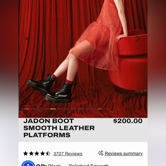 Doc marten red Jadon boot size 9 women’s - Picture 7 of 8